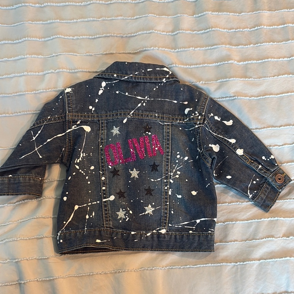 Personalized ‘OLIVIA’ denim jacket